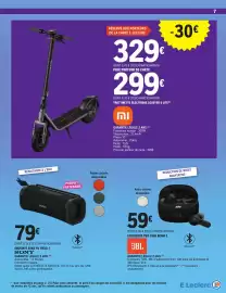 Catalogue E.Leclerc | High-tech étudiants page 7: Xiaomi Trottinette électrique Scooter 6 Lite €299,00