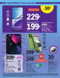 Catalogue E.Leclerc | High-tech étudiants page 8: IPhone 13 Mini €309,00, Motorola SMARTPHONE G67 €249,00