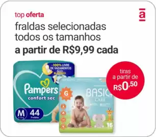 Catálogo Americanas Express Página 1: Fraldas selecionadas €9,99