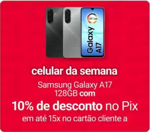 Catálogo Americanas Express Página 11: Celular da semana samsung galaxy a17