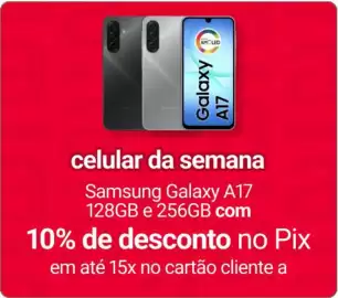 Catálogo Americanas Express Página 15: Celular da semana samsung galaxy a17