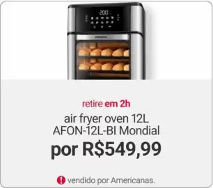 Catálogo Americanas Express Página 21: Air fryer oven 12l afon-12l-bi mondial €549,99