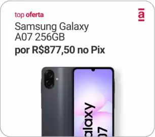 Catálogo Americanas Express Página 3: Samsung galaxy a07 256gb €877,50