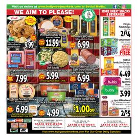 Hollywood Market weekly ad Page 4: Bubly Sparkling Water €3,99, Polar Seltzer Water €4,89