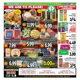 Hollywood Market weekly ad Page 4: Bubly Sparkling Water €3,99, Polar Seltzer Water €4,89