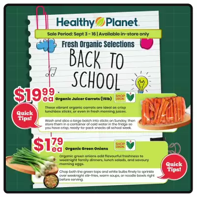 Healthy Planet flyer