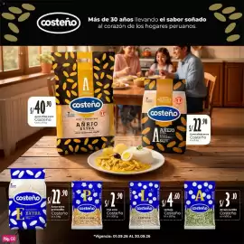Catálogo Plaza Vea Página 2: Costeño lenteja €4,60, Costeño arroz añejo extra €22,90