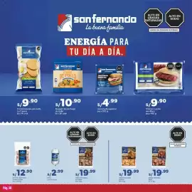 Catálogo Plaza Vea Página 38: La Casera hamburguesa con pollo €9,90, San Fernando chorizo cocido parrillero €9,90