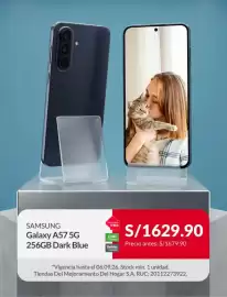 Catálogo Sodimac semana 36 Página 2: Samsung galaxy a57 5g 256gb dark blue €1.629,90