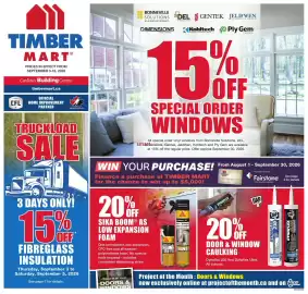 Timber Mart flyer Page 1