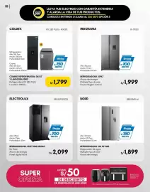 Catálogo La Curacao Página 10: Combo refrigeradora 263 lt y lavadora 13kg €1.799,00