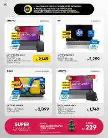 Catálogo La Curacao Página 12: Asus laptop vivobook 15 €2.099,00, Lenovo laptop ideapad slim 3 €2.149,00
