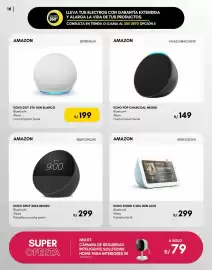 Catálogo La Curacao Página 16: Amazon echo dot 5ta gen blanco €199,00, Amazon echo show 5 3ra gen azul €299,00