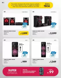 Catálogo La Curacao Página 22: LG equipo de sonido xboom karaoke star €1.599,00, LG torre de sonido xboom €999,00