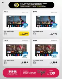 Catálogo La Curacao Página 28: Tesla tv 55 smart google qled €1.499,00, Tesla tv 65 smart google oled €1.999,00