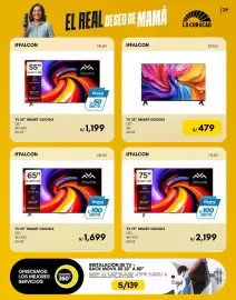 Catálogo La Curacao Página 29: Iffalcon tv 65 smart google led €1.699,00, Iffalcon tv 75 smart google led €2.199,00