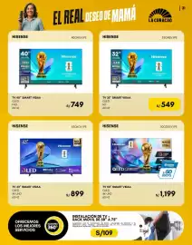 Catálogo La Curacao Página 31: Hisense TV 32" Smart Vidaa QLED HD 60 Hz €549,00, Hisense TV 50" Smart Vidaa OLED €1.199,00