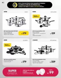Catálogo La Curacao Página 32: Bord ollas gala plus 10pz inox €179,00, Bord set de ollas 13pz antiadherente €179,00