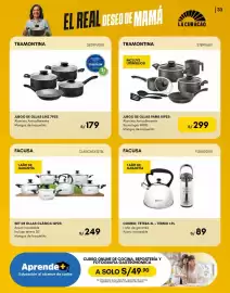 Catálogo La Curacao Página 33: Facusa set de ollas clásica 12pz €249,00, Tramontina juego de ollas paris 10pzs €299,00