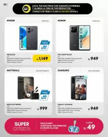 Catálogo La Curacao Página 38: Honor x8d black €1.149,00, Motorola moto g77 negro €999,00