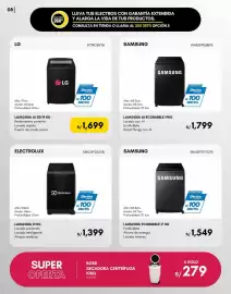 Catálogo La Curacao Página 8: Electrolux lavadora 21 kg €1.399,00, Lg lavadora ai dd 19 kg €1.699,00