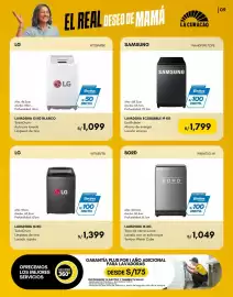 Catálogo La Curacao Página 9: LG lavadora 13 kg blanco €1.099,00, Samsung lavadora ecobubble 19 kg €1.799,00