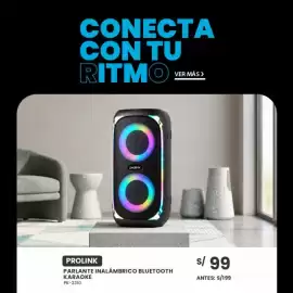 Catálogo Tiendas EFE Página 5: Prolink parlante inalámbrico bluetooth karaoke pk-2310 €99,00