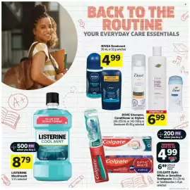 Co-op flyer week 36 Page 12: Colgate Optic White or Sensitive Toothpaste €4,99, Listerine mouthwash cool mint €8,79