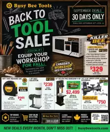 Busy Bee Tools flyer Page 1: CrafTex 1 hp dust collector €239,00, Busy Bee Tools 16ft Tape Measure SAE €2,95