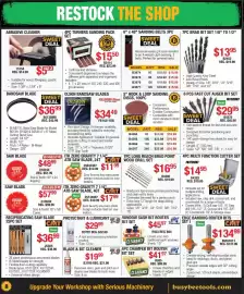 Busy Bee Tools flyer Page 8: Turners sanding pack set €15,50, 7pc brad bit set 1/8" to 1/2" €13,95