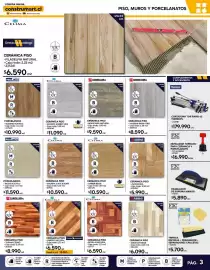 Catálogo Construmart Página 3: Clasica piso filadel rena natural €6.590,00, Cerámica piso €6.090,00