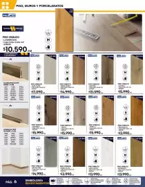 Catálogo Construmart Página 6: Piso villo lovedayn €10.590,00, Piso vinílico €15.990,00