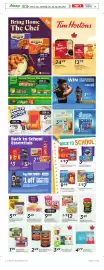 Sobeys flyer week 36 Page 25: Oasis juice €4,79, Baskin Robbins Ice Cream or Novelties €9,99
