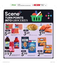 Sobeys flyer week 36 Page 3: Compliments cranberry or ruby red cocktail, mott's clamato or nestea iced tea €3,50