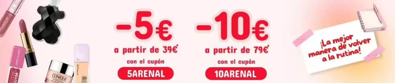 Folleto Arenal Perfumerías semana 36 Página 1: Clinique - 5arenal €39,00