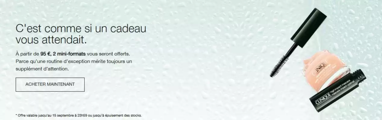 Catalogue Clinique (valable jusqu'au 15-09)