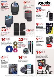 Folheto Roady Página 2: Tapete bagageira reversível €22,90, Porta-chaves imbi car €9,90