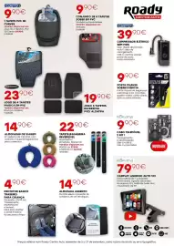 Folheto Roady Página 2: Tapete bagageira reversível €22,90, Porta-chaves imbi car €9,90
