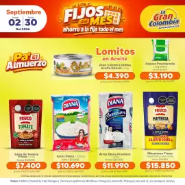 Catálogo La Gran Colombia Página 4: Arroz Diana €10.690,00, Arroz Diana Premium €11.990,00