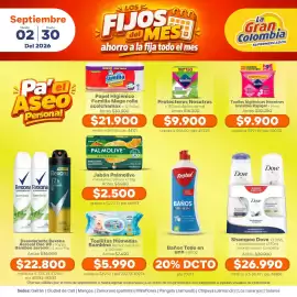 Catálogo La Gran Colombia Página 5: Familia papel higiénico mega rollo acolchamax €21.900,00