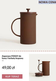 Homla gazetka tydzień 36 Strona 12: Zaparzacz Foggy do kawy i herbaty brązowy €49,00
