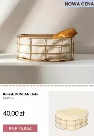 Homla gazetka tydzień 36 Strona 11: Koszyk Duncan złoty 25x20 cm €40,00
