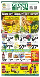 Green Hills Grocery weekly ad week 36 Page 1: Blue Ribbon Classic Ice Cream or Sherbet €1,97