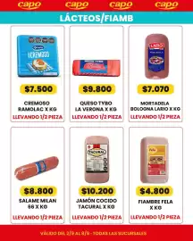 Catálogo Autoservicio Capo semana 36 Página 4: Lario mortadela bologna €7.070,00, La verona queso tybo €9.800,00