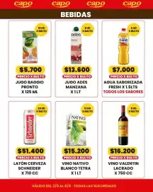 Catálogo Autoservicio Capo semana 36 Página 6: Baggio agua saborizada fresh €7.000,00, Nativo vino blanco €15.200,00