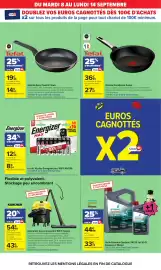 Catalogue Carrefour page 15: Petronas Syntium Huile 5W-30 €33,74, Tefal poêle fixe €27,67