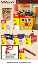 Catalogue Carrefour page 24: DAIM Billes chocolat caramel €3,14, Suchards Rochers €1,80
