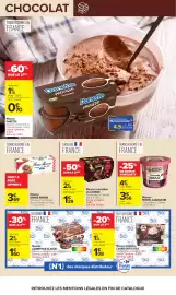 Catalogue Carrefour page 28: LA LAITIÈRE Mousse Irrésistible €1,29, MICHEL & AUGUSTIN Mousse €3,56