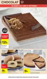 Catalogue Carrefour page 31: Beignets choco-noisette €4,50, Fondant au chocolat €6,49