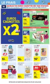 Catalogue Carrefour page 49: Loué Poulet fermier €6,15, LOUE Escalopes de dinde €16,00